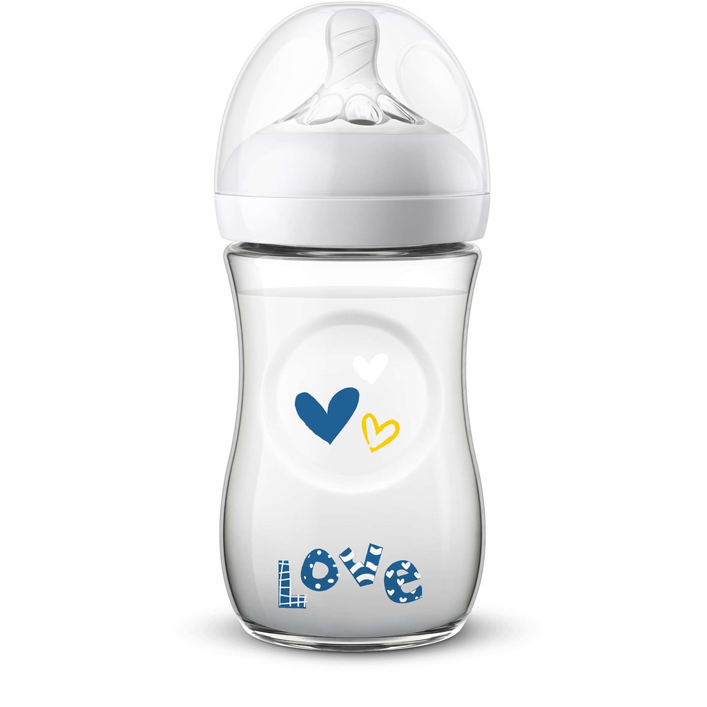 Bình sữa Philips AVENT Natural 260ml họa tiết