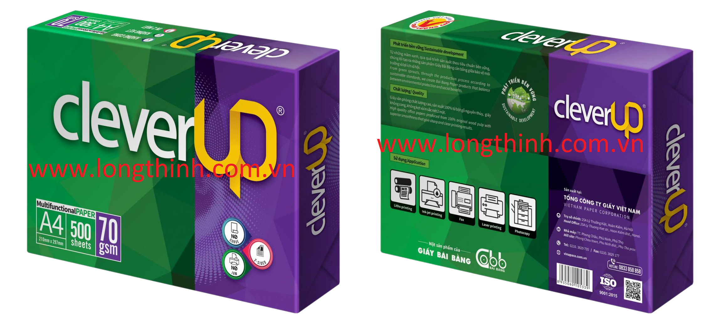 Giấy in clever up a4 70gsm