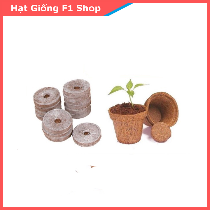 10 Viên Nén Xơ Dừa Ươm Hạt Trồng Cây (304.F1)