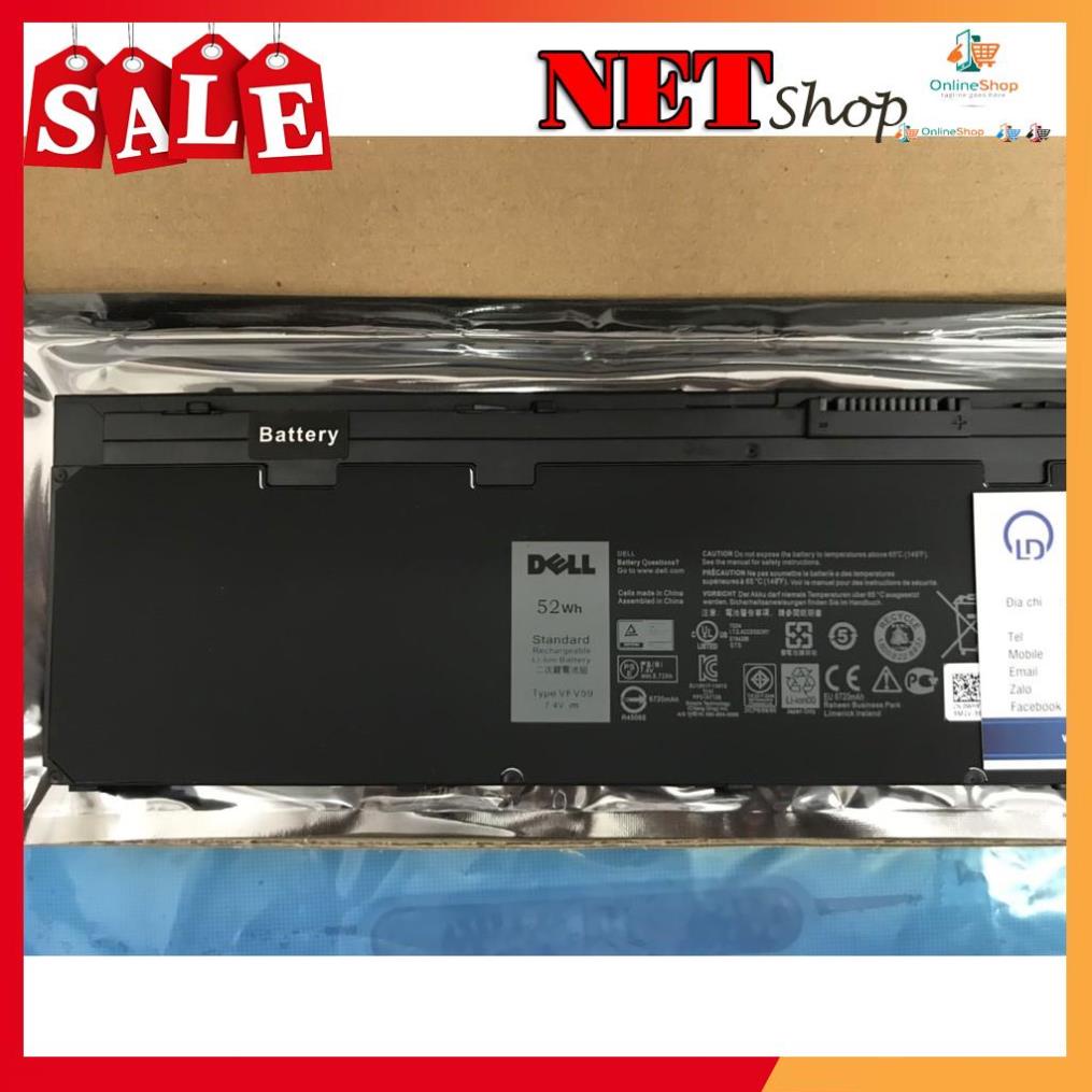 Pin Dell Original(52Wh) Latitude E7240 E7250 VFV59 (Battery)