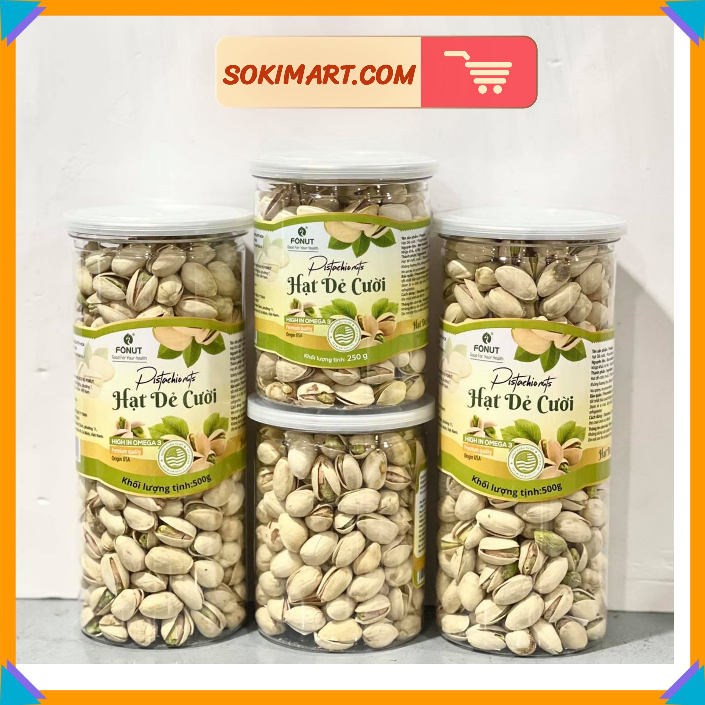Hạt dẻ cười Mỹ ( ko tẩy trắng) - 250g