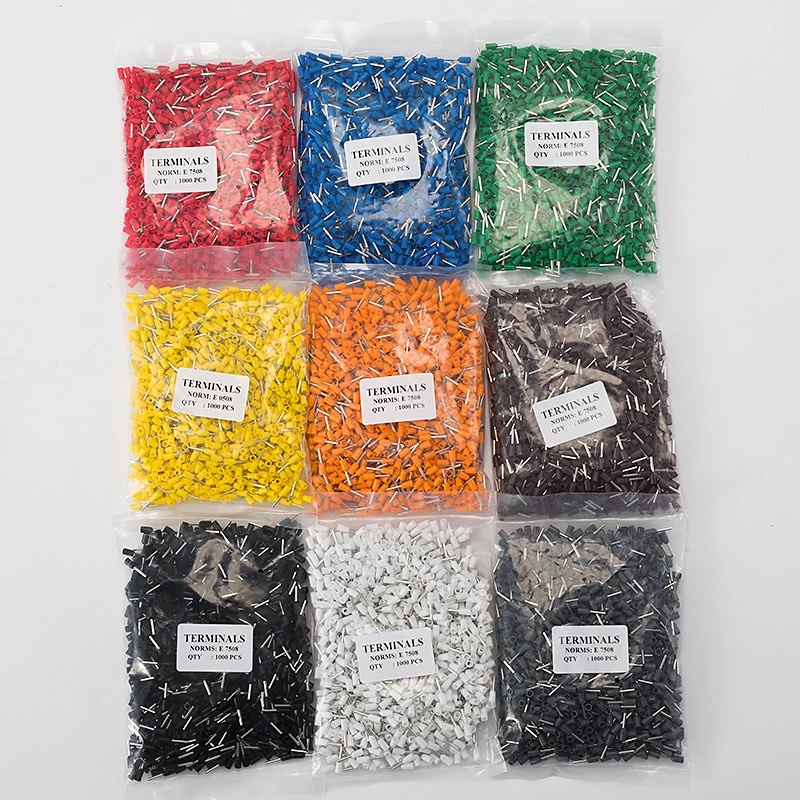 Cos pin rỗng, cos kim rỗng dùng cho dây điện từ 0.5mm2 - 16mm2 túi 100 cái