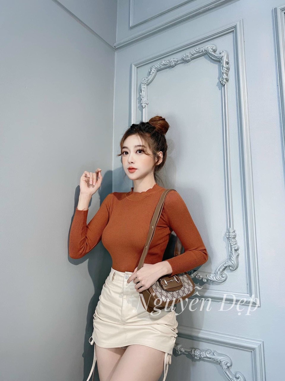 Áo len tăm cổ 3p QC