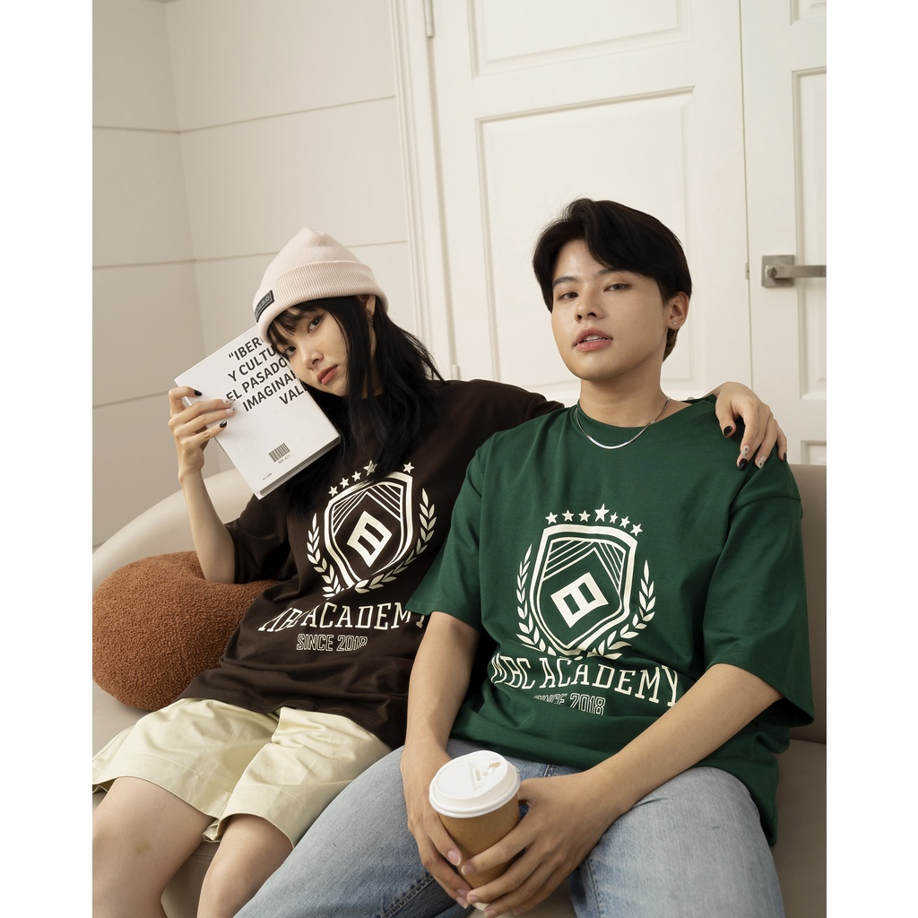 Áo Thun Cổ Tròn MBC Academy - Brown/Navy/Green/Dark Gray