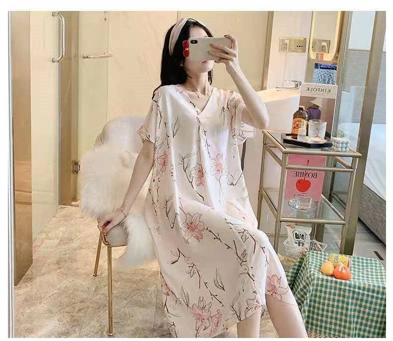 Váy lanh mặc nhà vn68