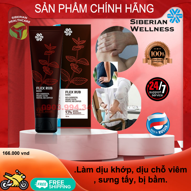 Gel chăm sóc làm dịu khớp xương SIBERIAN WELLNESS Flex Rub BASIC
