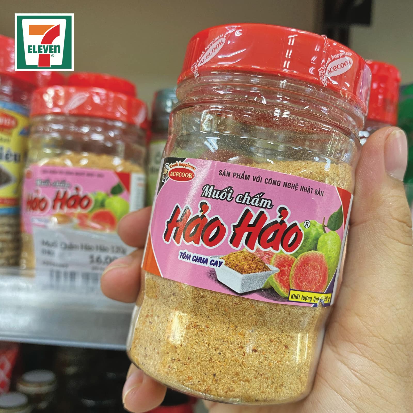 MUỐI CHẤM HẢO HẢO TÔM CHUA CAY - hũ 120gr