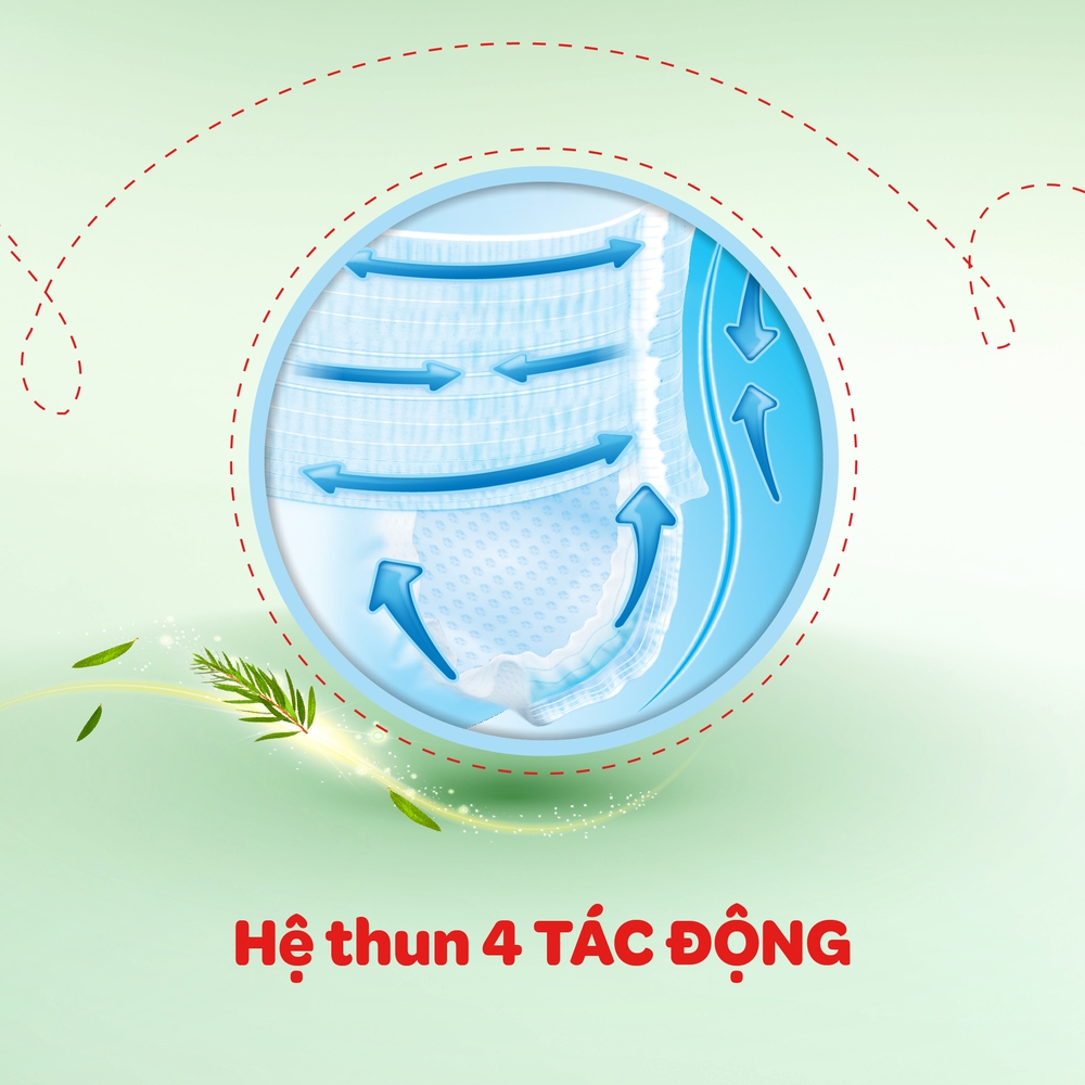Bỉm tã quần Huggies Dry size M 42 miếng (6-11kg)