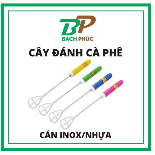 Cây Đánh Cafe cán nhựa - Dụng Cụ Pha Chế Cà Phê - Kho Pha Chế Bách Phúc