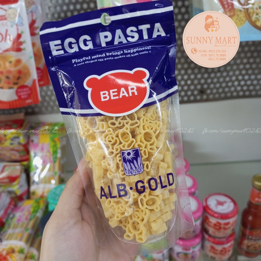 Nui hình chữ cái Egg Pasta Nhật cho bé từ 10m+