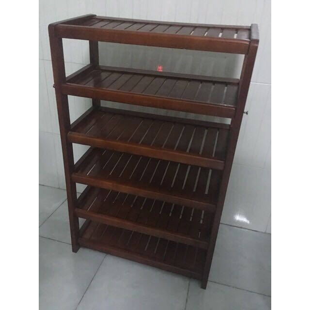 Kệ dép gỗ 45cm - 6 tầng