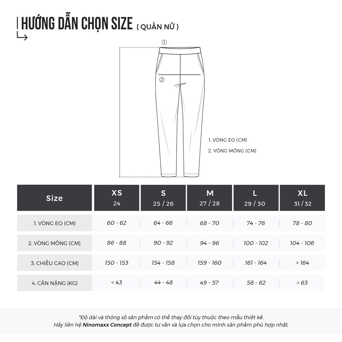 N&M Quần jean Basic Nữ dài cotton 2203048