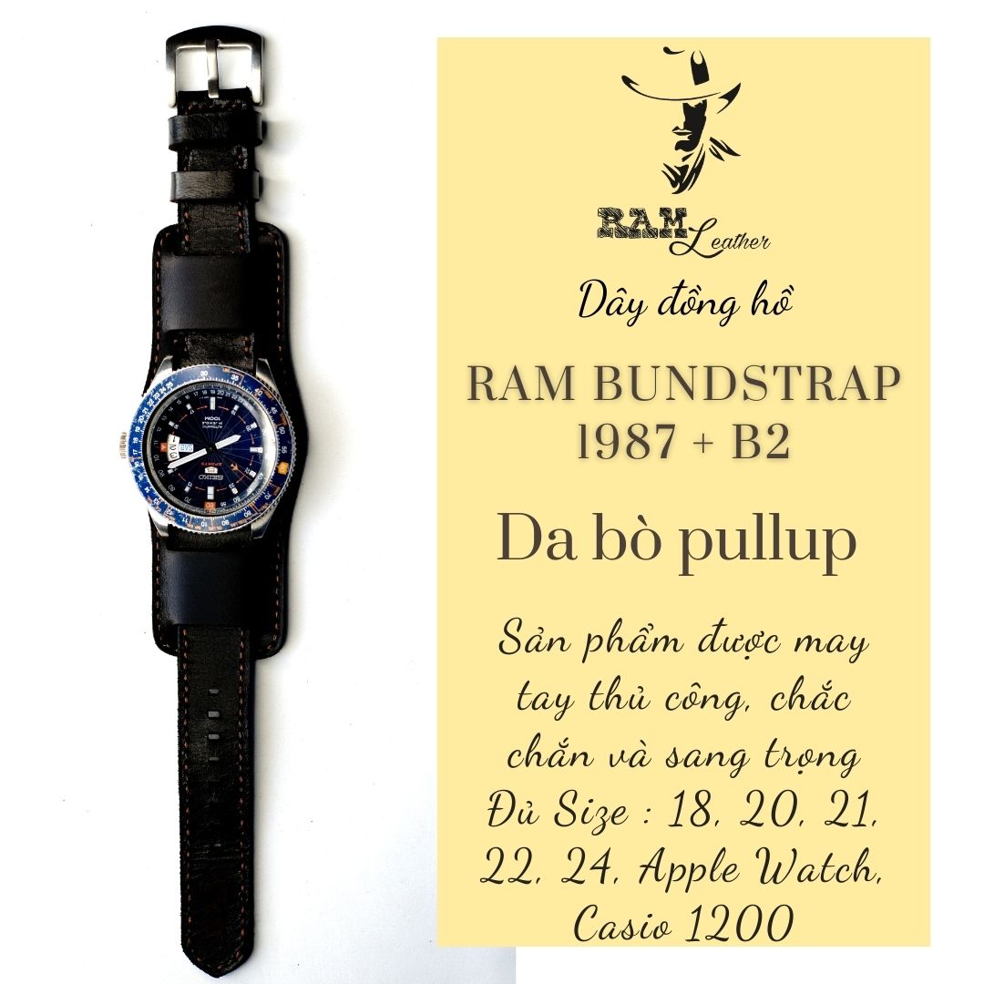 WATCH STRAPS DOUBLE COW LEATHER REAL