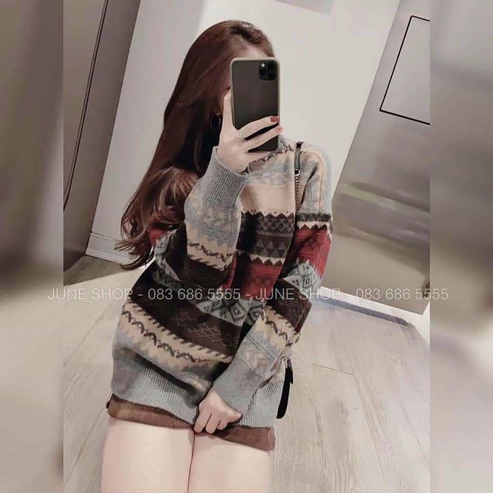 Áo len thổ cẩm hàng QC hot