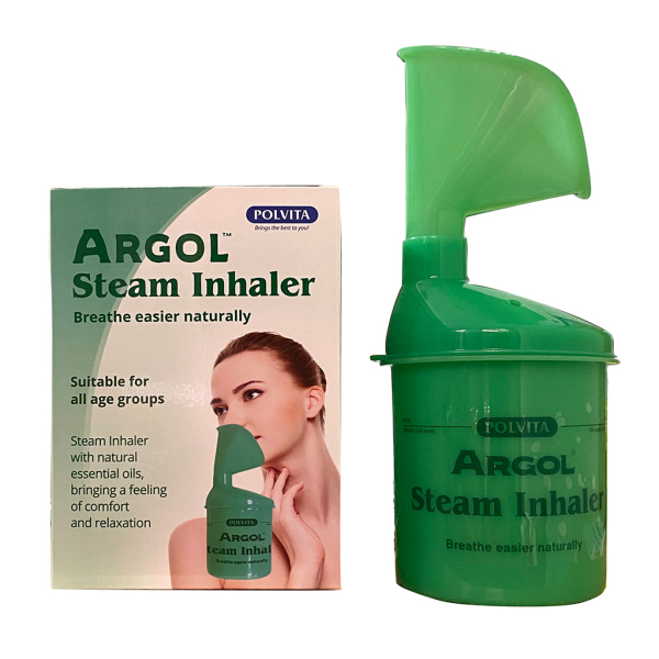 Bình xông mũi, xông hơi tinh dầu ARGOL STEAM INHALER làm sạch và thông đường hô hấp dung tích 350ml