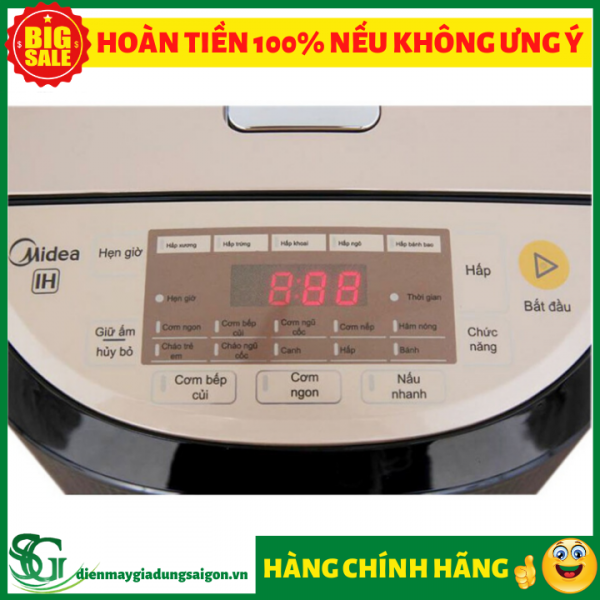 [HCM]Nồi Cơm Điện Cao Tần Midea MB-HS5007- 1 lít 8