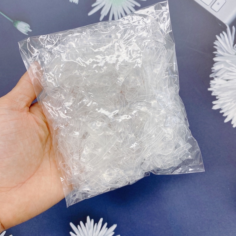 Thun cột tóc trong suốt,thun cột tóc siêu dai thời trang