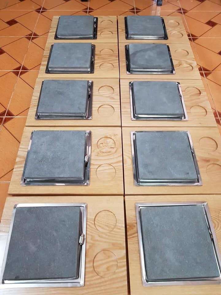 đá núi lửa nướng thịt phẳng