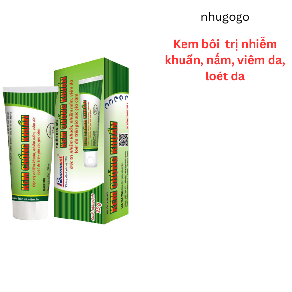 Kem chống khuẩn tuýp 25 gram kem bôi loét da, viêm da cho vật nuôi