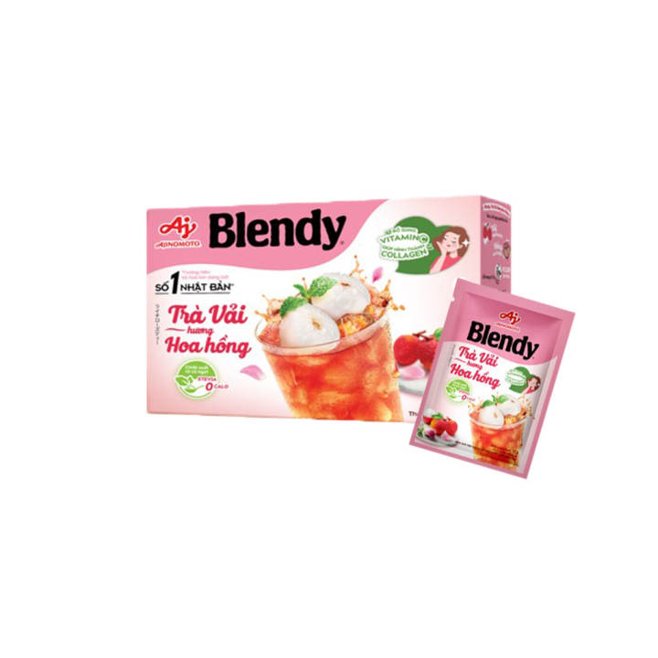 Combo 2 Hộp Trà Vải Hương Hoa Hồng Blendy® 11g/Gói (1 Hộp 8 Gói) - Hình ảnh 4