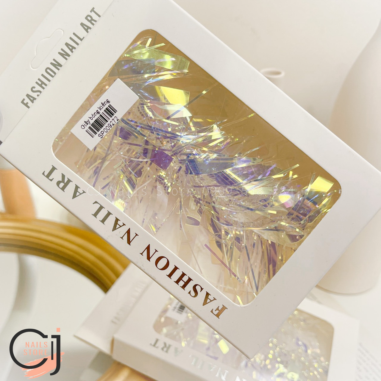 {CJ Nails Store} Giấy thủy tinh ẩn móng