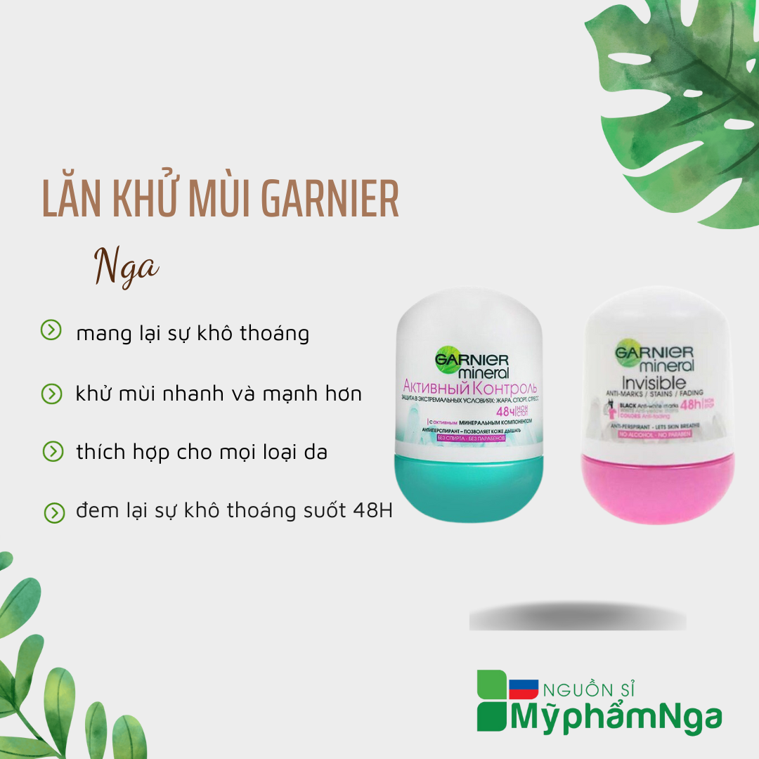 Lăn khử mùi Garnier (Nhiều mùi)
