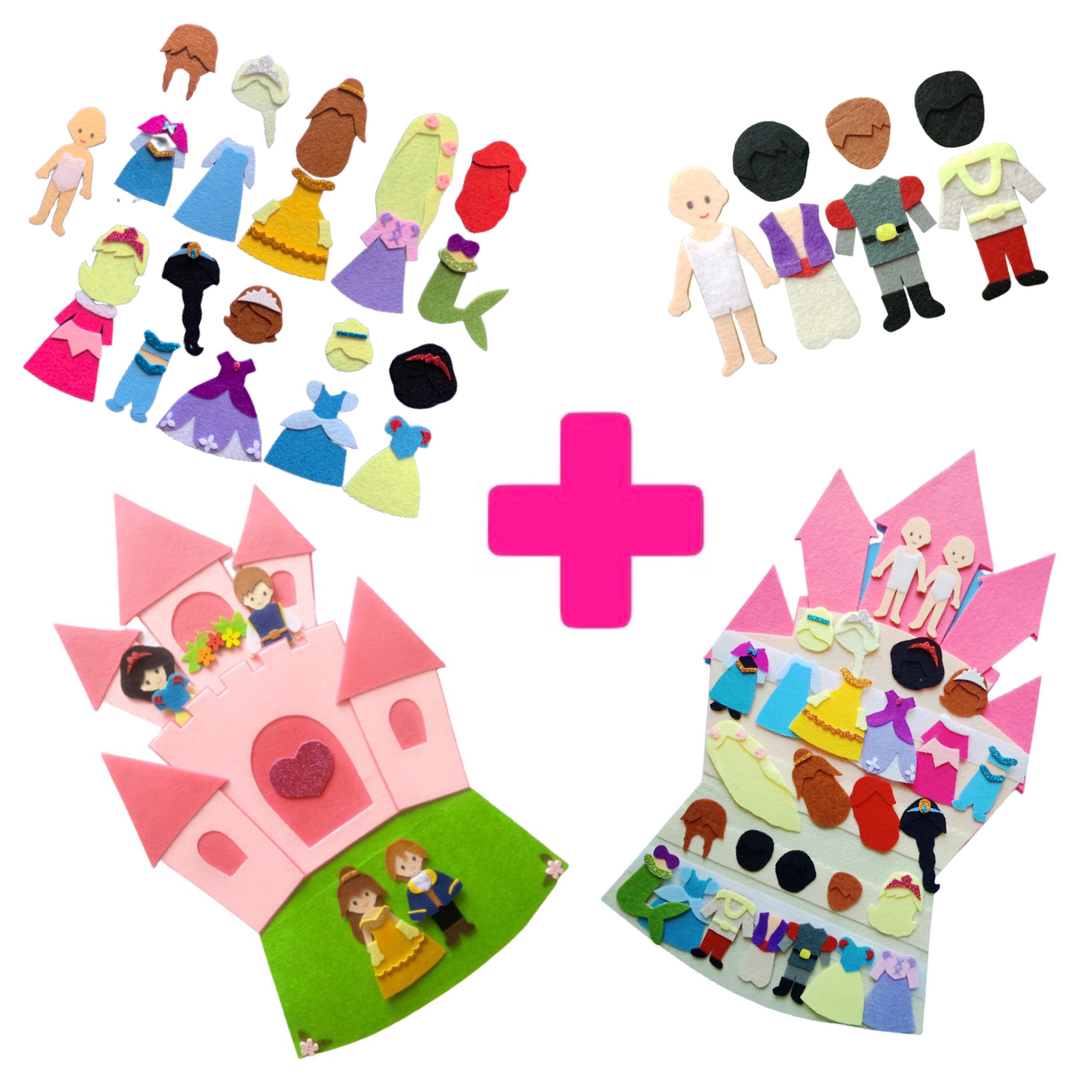 Lâu đài Công chúa + Set Hoàng tử Disney (Ảnh thật 100%)
