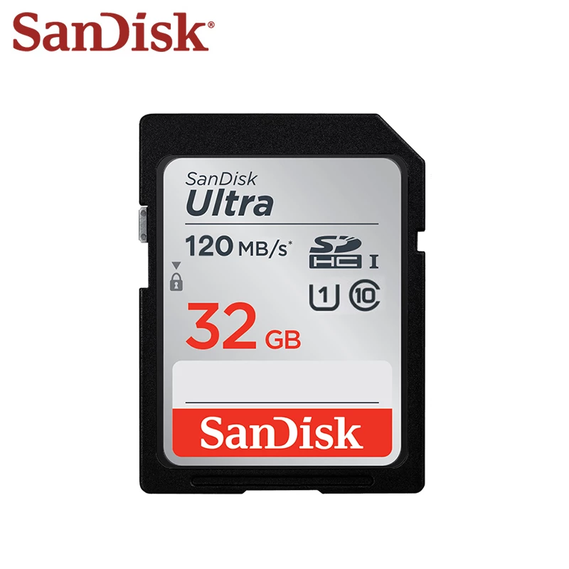 Thẻ nhớ Máy Ảnh SDHC SanDisk Ultra 32GB C10 U1 120MB/s (Xám) - Nhat Tin Authorised Store