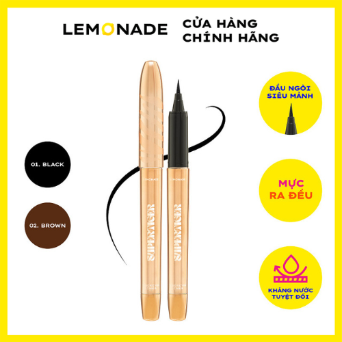 Bút kẻ mắt siêu mảnh Lemonade SuperTiger Micro Eyeliner 1g