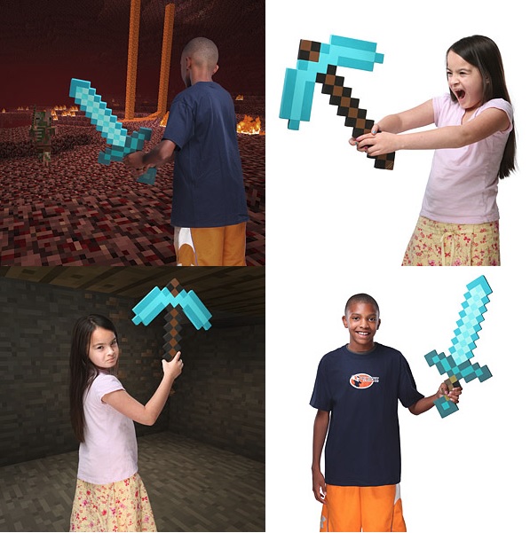Cúp diamond minecraft 45cm