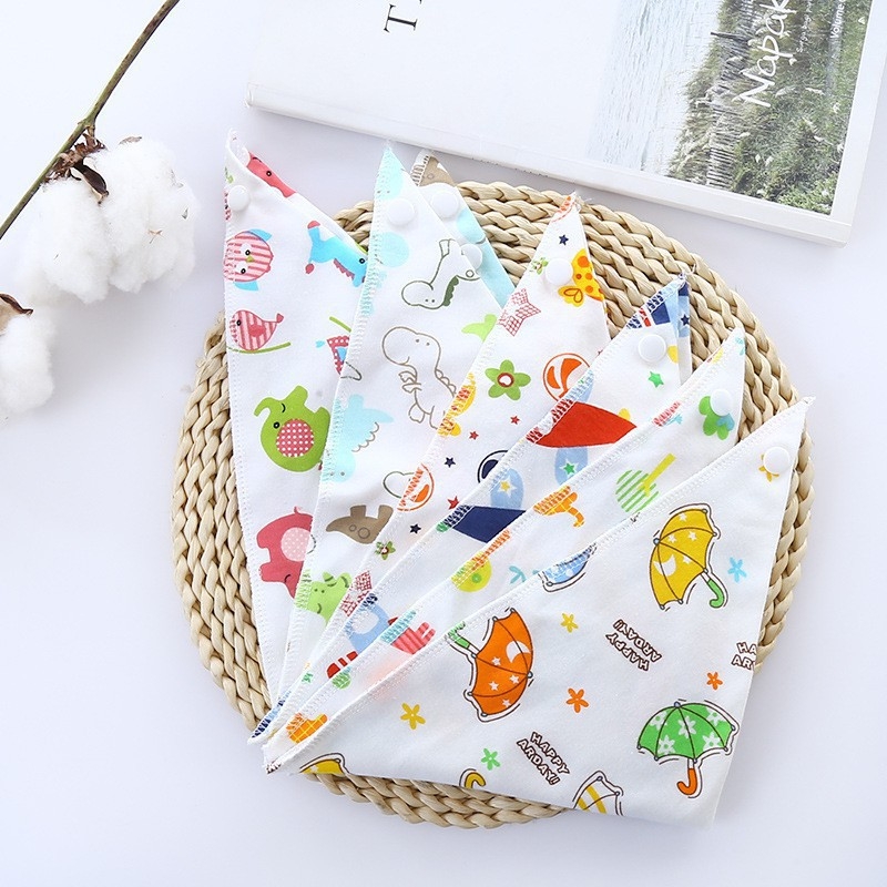 Sét 5 khăn yếm cotton cho bé