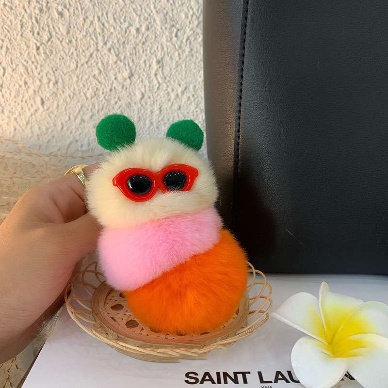 Móc khóa Sâu lông cool ngầu MK52