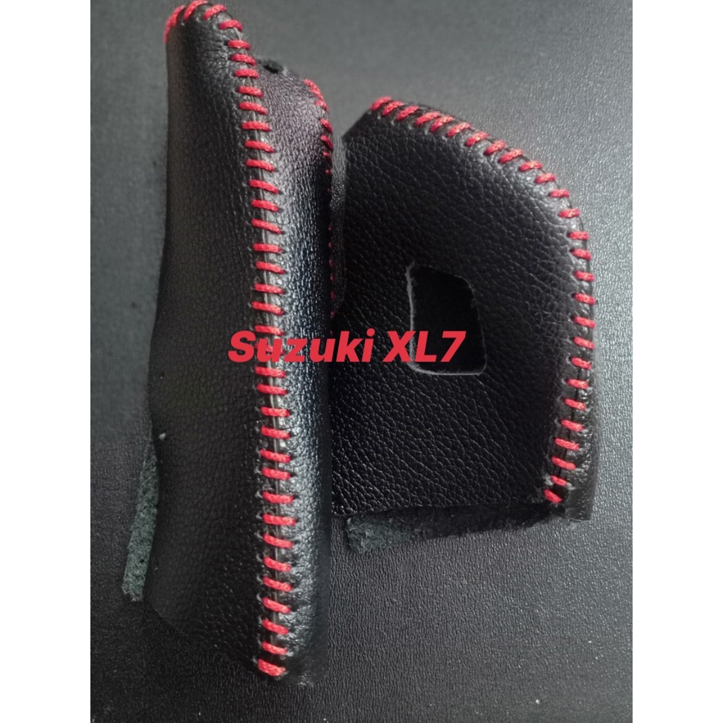 Bọc cần số & phanh tay xe Suzuki Ertiga, Swift, XL7 (AT)-da thật