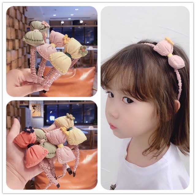 Cài tóc turban hình nơ cho bé
