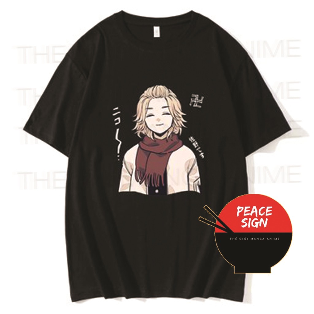 Áo thun phông đen trắng in hình Manjiro Sano MIKEY Tokyo Revengers Kịch Trường Của Takemichi thời trang