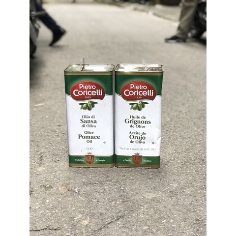Dầu oliu Pietro Coricelli 5L nhập khẩu Ý