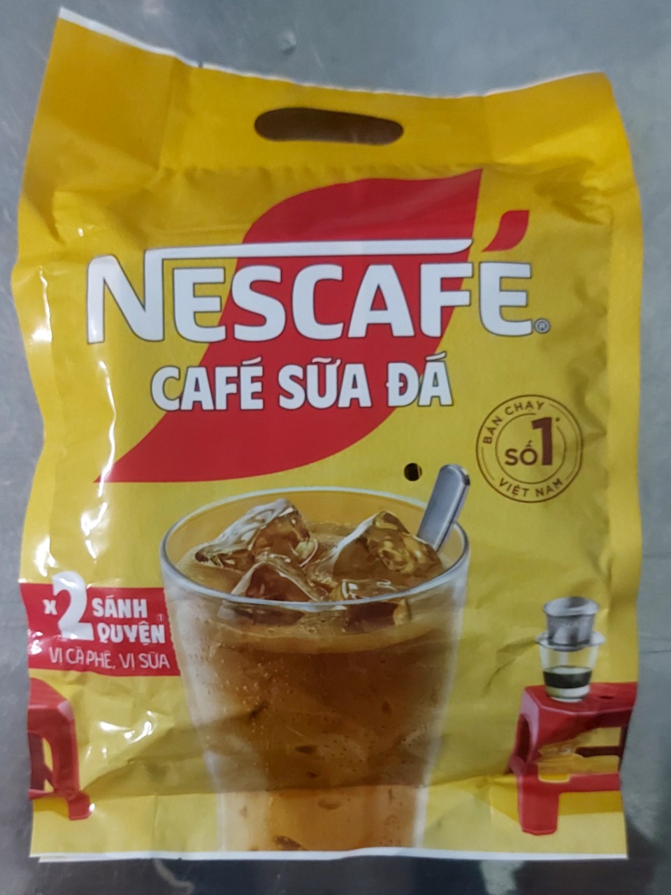 (Mẫu mới) Cà phê hòa tan Neacafe cà phê sữa đá (Bịch 25 gói x 24g)