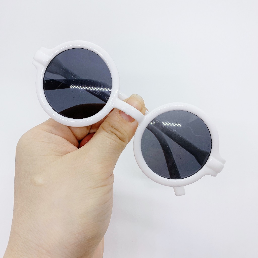 KÍNH TRÒN VINTAGE CHO BÉ TRAI BÉ GÁI, GỌNG KÍNH ĐI ĐÊM CHỐNG BỤI BẢO VỆ MẮT CHO BÉ