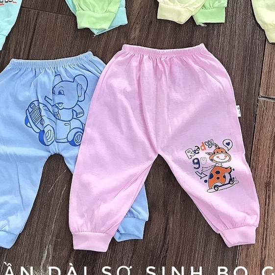 [Hoàn Tiền 10%]Quần dài cho bé sơ sinh in mông thú