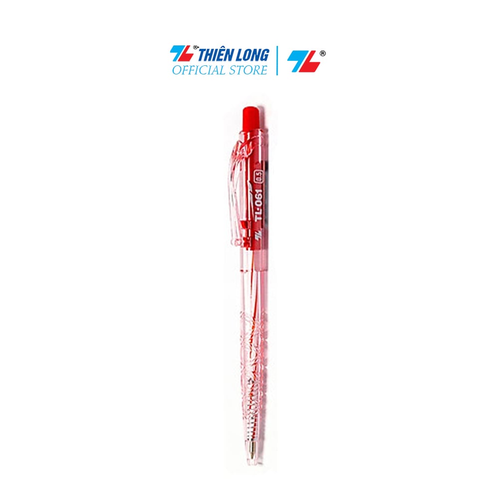 Combo 5/10/20 Bút bi Thiên Long TL-061 mực xanh đỏ đen ngòi 0.5mm êm trơn, phù hợp học sinh, sinh viên, văn phòng