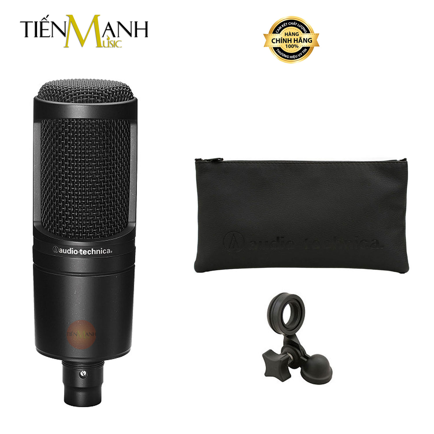 [Chính Hãng] Micro AT2020 Audio Technica Mic Thu Âm Phòng Studio, Microphone Cardioid AT-2020