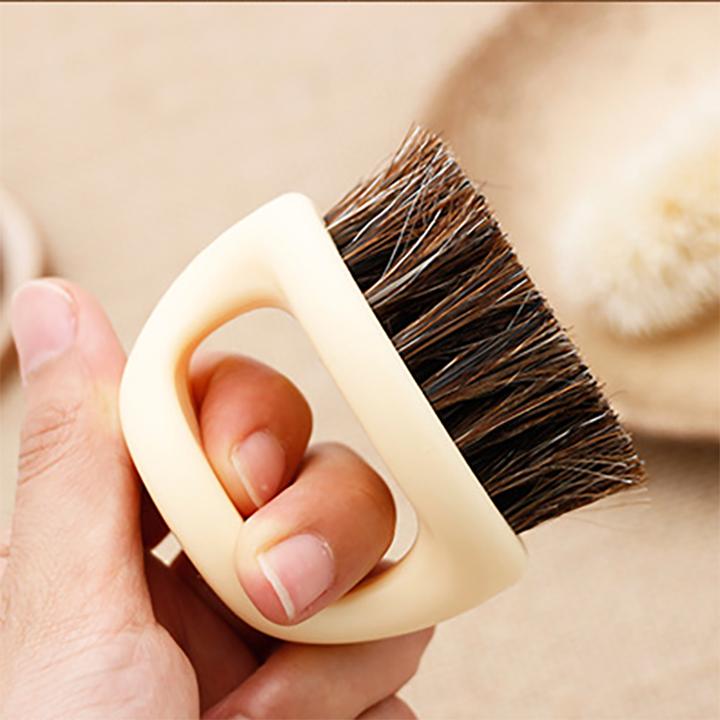 Chổi Phủi Tóc, Phủi Tóc Nhẫn Barber - trắng