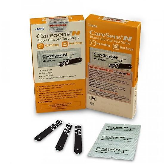 Que Thử Đường Huyết Caresens N (Hộp 25 Test)