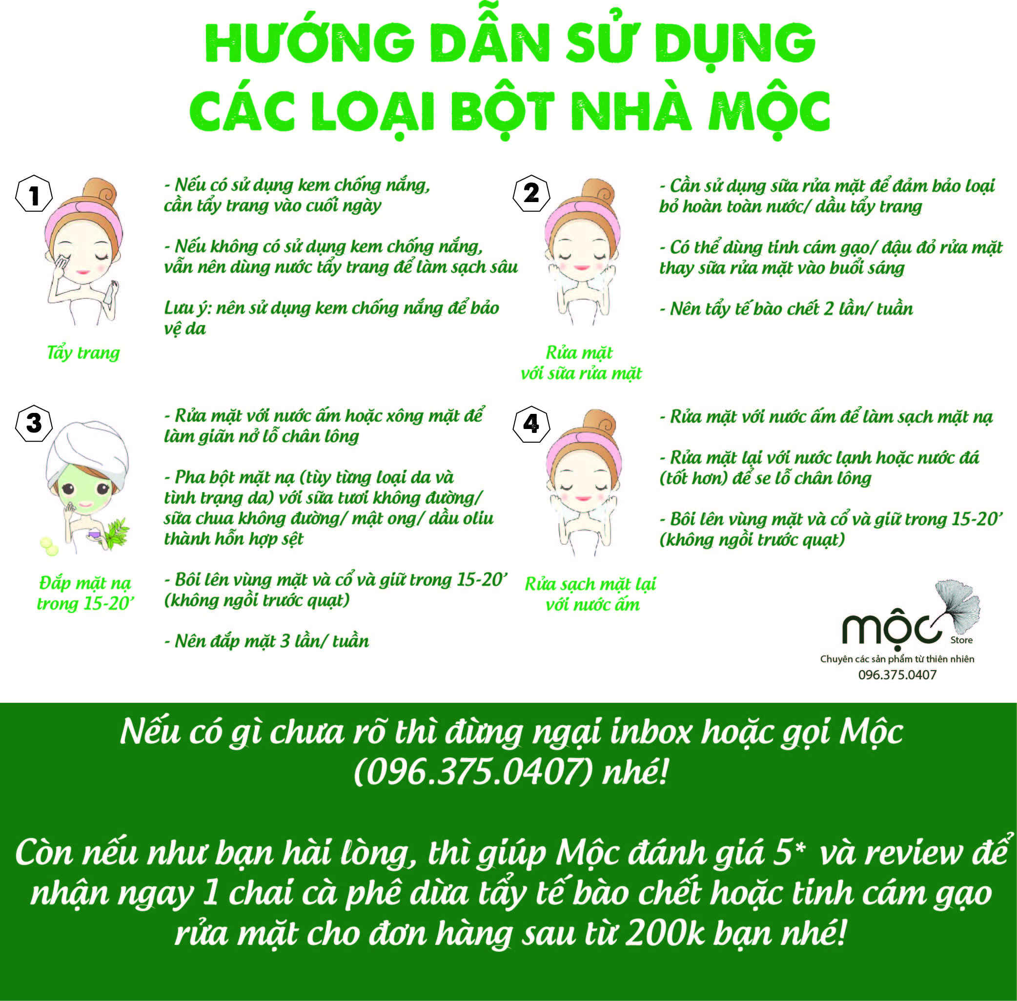 Bột Đậu Đỏ MỘC đắp mặt nạ dưỡng ẩm trắng da ngăn ngừa mụn thiên nhiên nguyên chất túi 10g dùng thử và chai 100ml (70g)