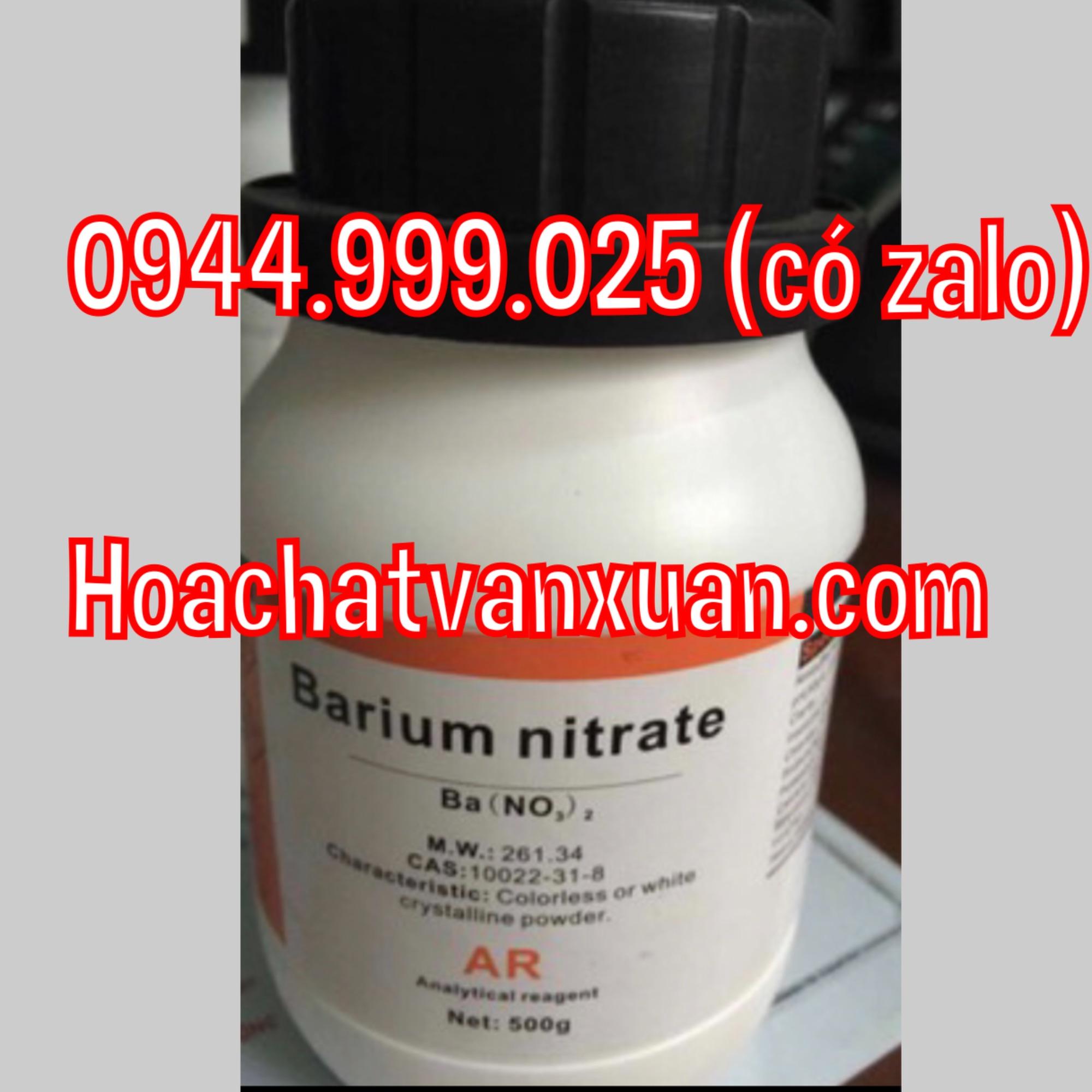 Muối Bari nitrat Ba(NO3)2 lọ 500g Barium nitrate Xilong