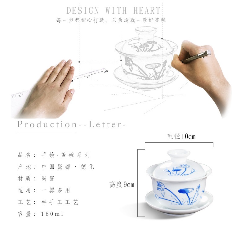 Chén Khải Pha Trà Bằng Sứ Trắng Bạch Định Thấu Quang