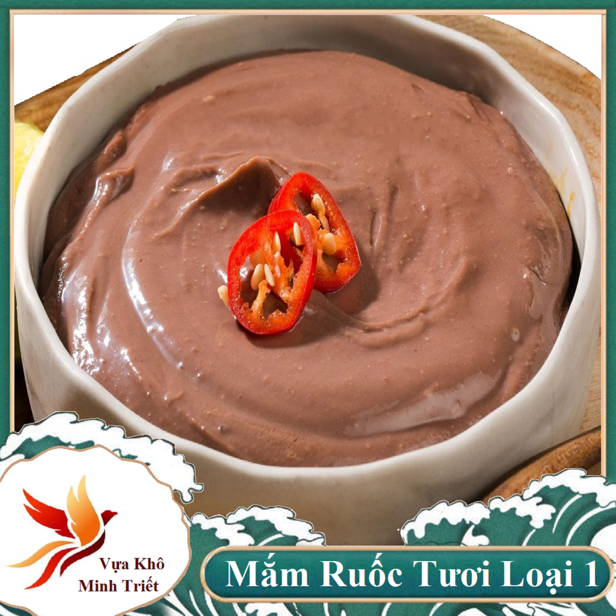 Mắm RUỐC 1kg MẮM RUỐC  LOẠI 1  ĐẶC SẢN MINH TRIẾT CÀ MAU, NHÀ LÀM HOÀN TOÀN THỦ CÔNG,BẢO ĐẢM VS ANTP