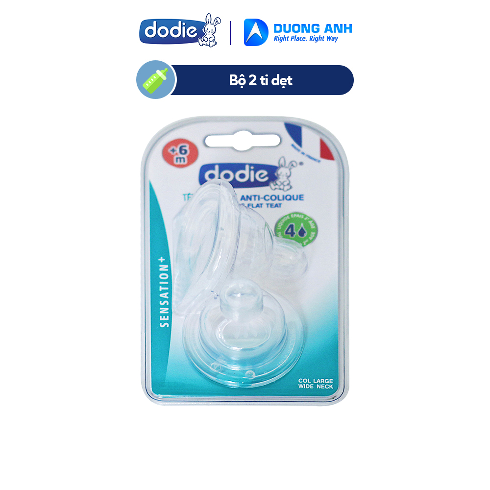 Bộ núm ti dẹt Dodie cho bé trên 6 tháng