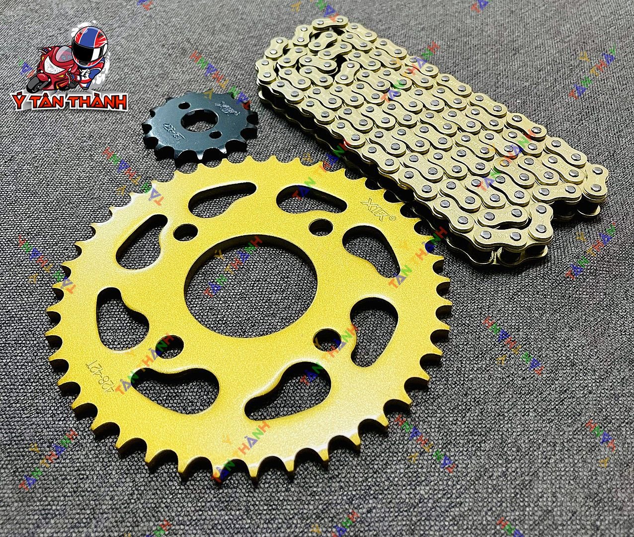 Nhông Sên Đĩa X1R Sonic 150 Vàng