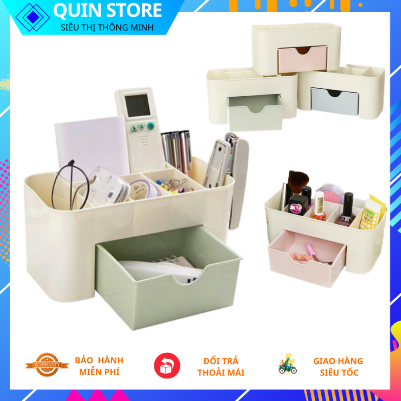 Kệ Mỹ Phẩm Mini Bằng Nhựa 7 Ngăn Đa Năng Tiện Lợi, Kệ Để Đồ Làm Nails, Kệ Xếp Dụng Cụ Học Tập Tiết Kiệm Không Gian - Gọn Gàng, Kệ Gia Vị Nhà Bếp, Kệ Để Đồ Đa Năng Thông Minh Có Ngăn Kéo